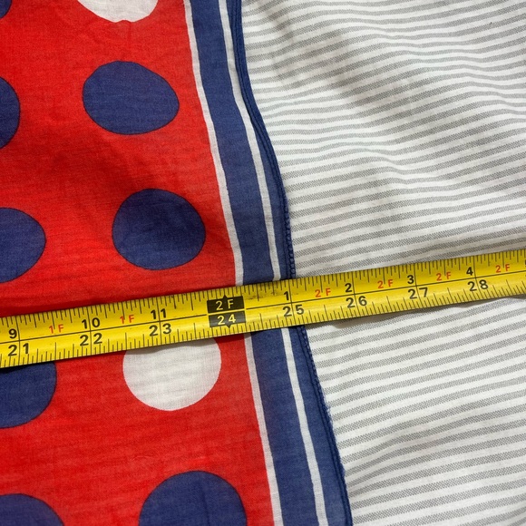 Vintage Vera Neumann ladybug polka dot square scarf handkerchief - Picture 7 of 9